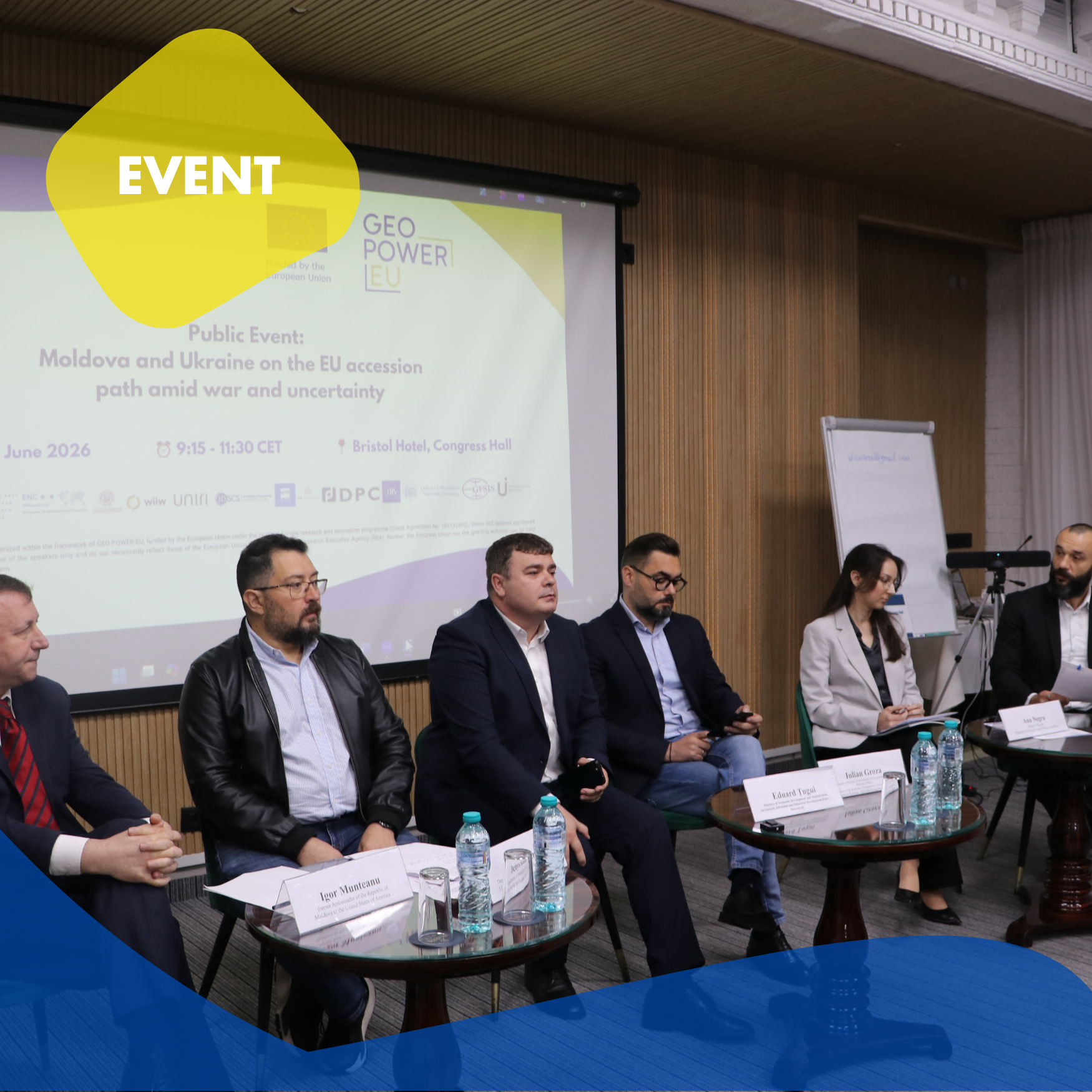 GEO-POWER-EU Hosts Public Event on Moldova and Ukraine’s EU Accession Path amid War and Uncertainty